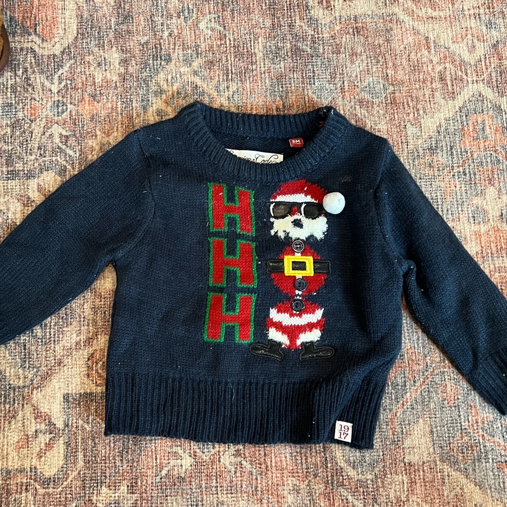 3 month Santa sweater